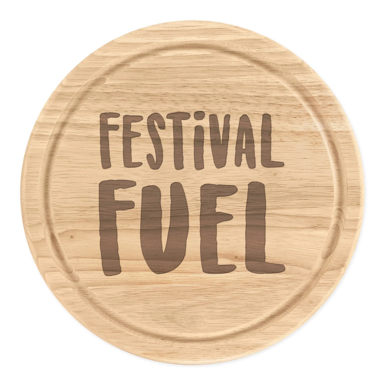 Festival Fuel Round Chopping Cheese Board Funny Gear Camping Hiking Birthday