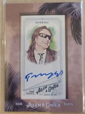 2018 Topps Allen & Ginter Framed Mini Auto Tommy Wiseau Actor & Filmmaker #MA-TI
