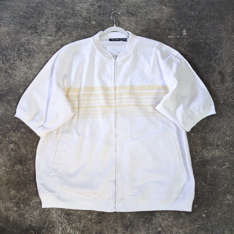 Conjunto de Traje de Pista Southpole De Colección Para Hombres XL Blanco Tostado Lino Signature Series Y2K Foto 2 de 4