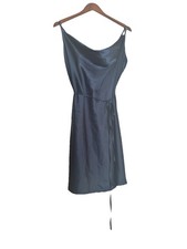 Satin Cowl Neck Women’s Slip Dress Navy Blue Size XL