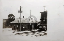West Point KY 1911 Illinois Central RR Depot RPPC Photo Postcard COPY
