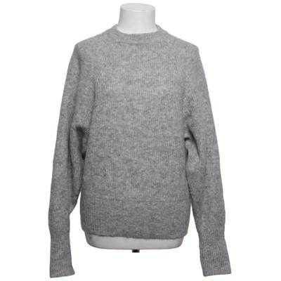 H&M, pull en tricot, taille : 38, gris, élasthanne/mohair/polyamide/laine #Ofw - Photo 1/4