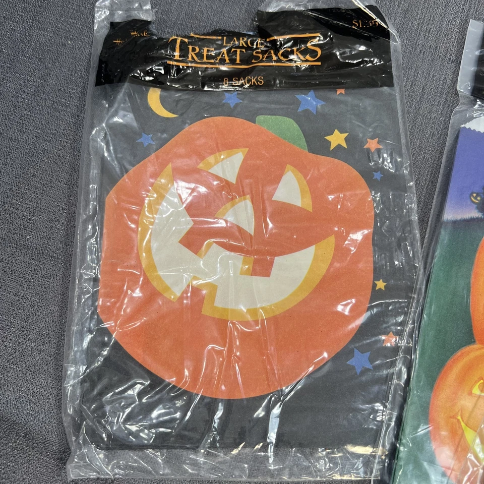 Бумажные пакеты для конфет Halloween Trick Or Treat Jack-O-Lantern Pumpkin 29 штук - Изображение 3 из 3