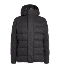 BELSTAFF Grey Gabardine Apex Puffer Jacket