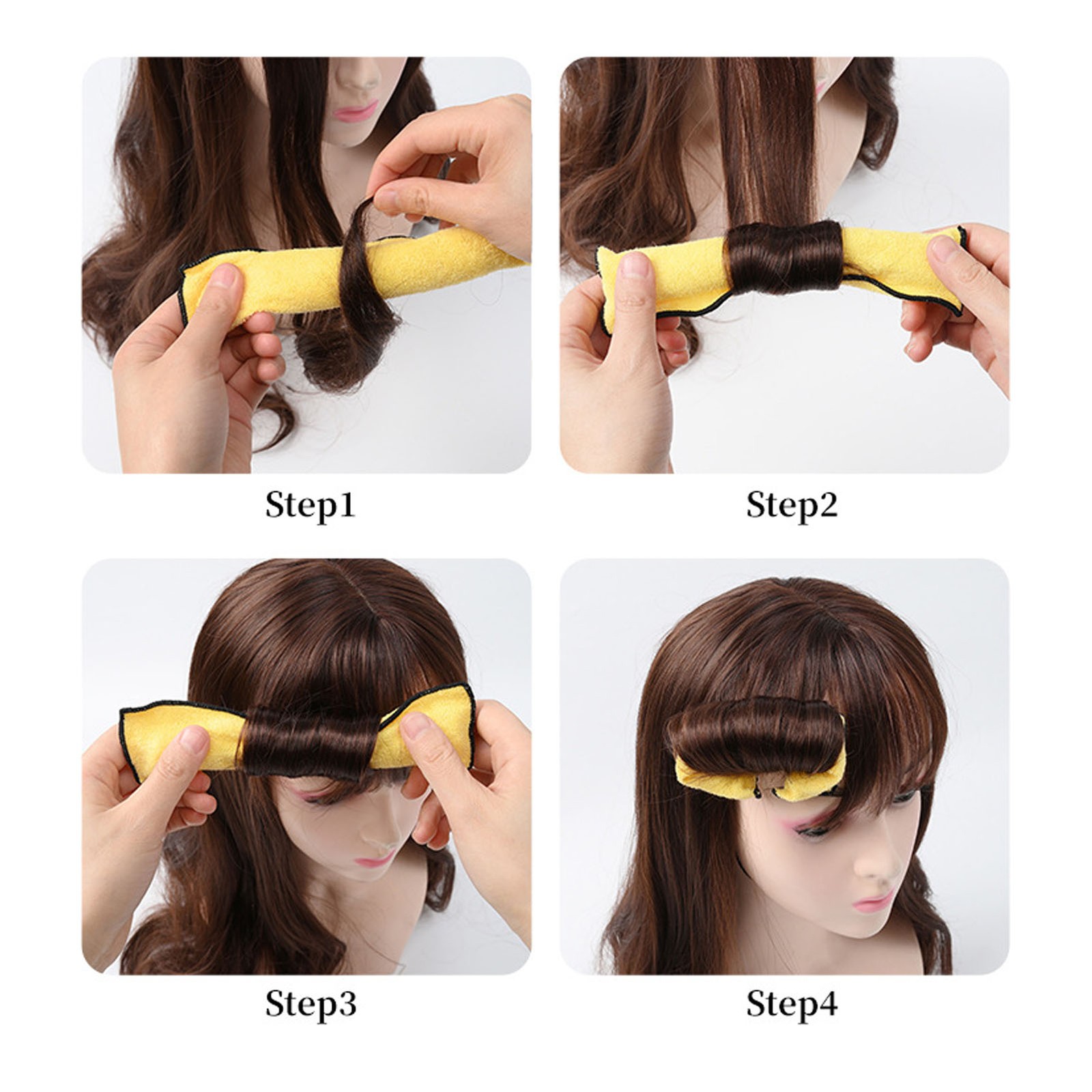 Heatless Curlers Safe Lightweight Portable Sponge Hair Rollers For Women Girl