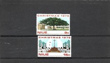 Niue 1976 Christmas Set of 2 MNH
