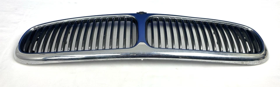 💪1998-2003 Jaguar XJ8 Vanden Plas Cromo OEM Conjunto de parrilla delantera Foto 4 de 4