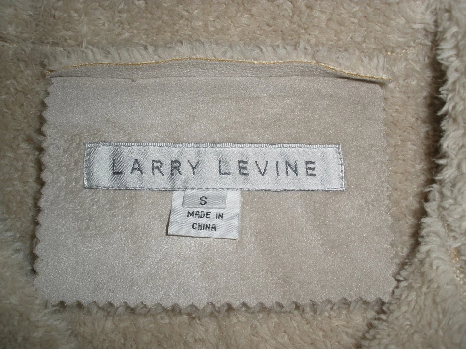 NUEVA CHAQUETA DE PIEL DE OVEJA SINTÉTICA LARRY LEVINE TALLA S RARA LO ÚLTIMO IMPRESIONANTE Foto 4 de 4
