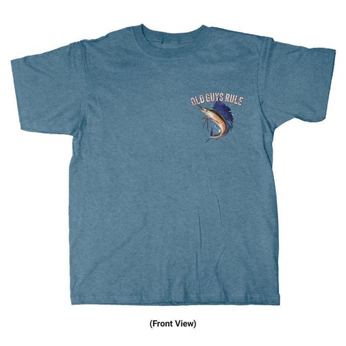 Old Guys Rule "Still Keepin' It Reel" Fishing Men's T-Shirt, Choose Size - Picture 3 of 4