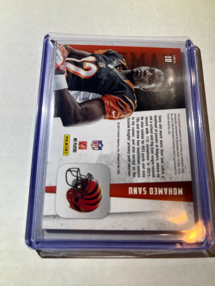 2012 Panini Rookies & Stars Longevity Freshman Orientation Mohamed Sanu A.058 - Image 2 of 2