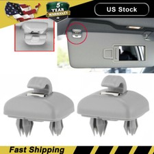 2x Sun Visor Gray Clip Holder 8U0857562A For Audi A3 S3 A4 S4 A5 S5 Q3 Q5 