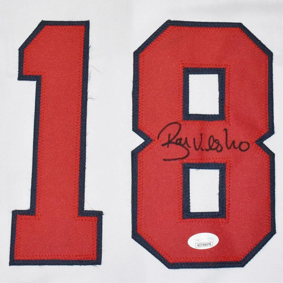 Camiseta de béisbol blanca firmada por Ryan Klesko de Atlanta (JSA) Foto 2 de 3