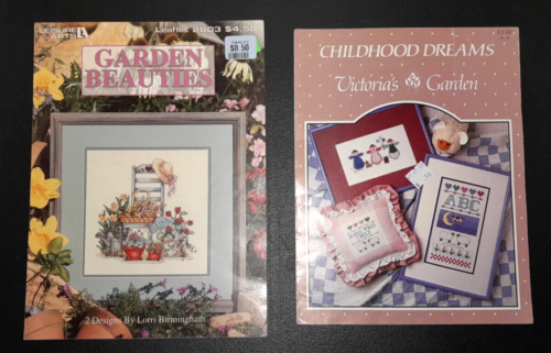 Lot of 10 Counted Cross Stitch Pattern Leaflets Country Living Folk Vintage - Picture 2 of 6