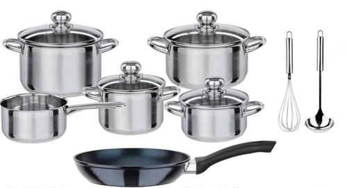 GSW Topfset Kochtopfset inkl. Bratpfanne SILVER STAR 12teilig INDUKTION