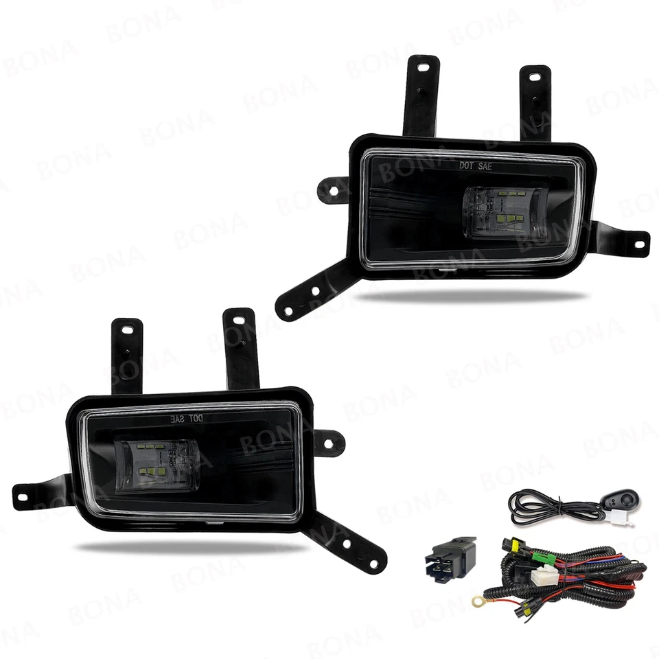 Luces antiniebla LED luces de parachoques para Chevy Tahoe Suburban GMC Yukon XL 2015-2020 Foto 2 de 4