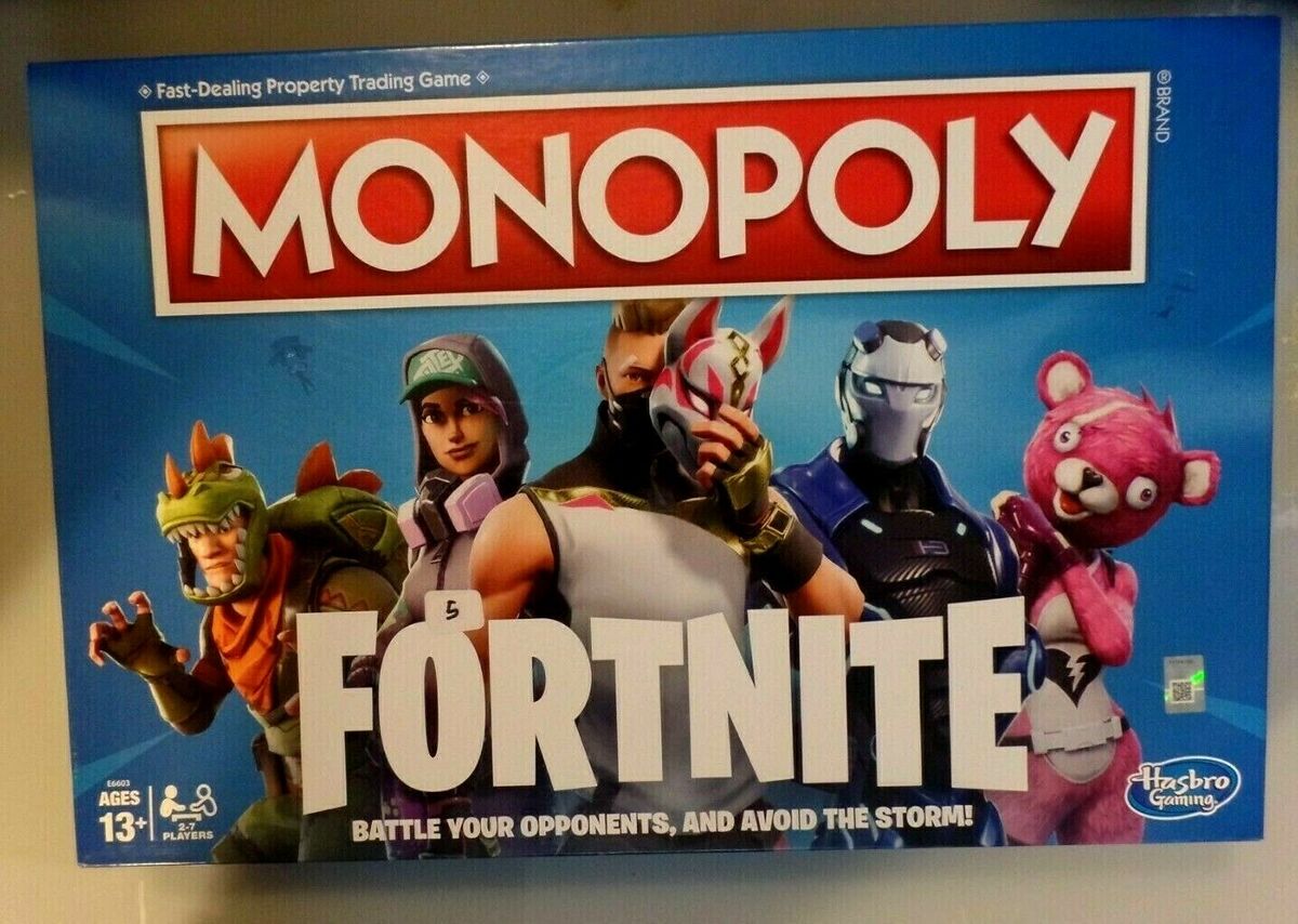 Hasbro FORTNITE MONOPOLY Ages 13+ 2-7 Players