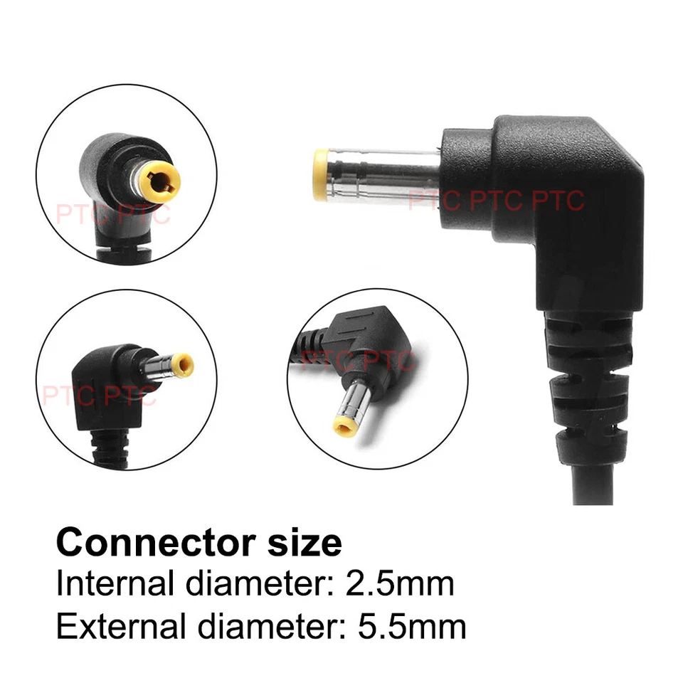 19V AC Adapter Charger Power Supply + Cord For ASUS Laptop 90W 65W Pin 5.5*2.5mm - image 4 of 4