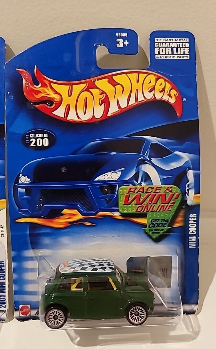2 hotwheels ミニクーパー Hot Wheels Mini Cooper #040 & #140 Black & Yellow Lot Of 2