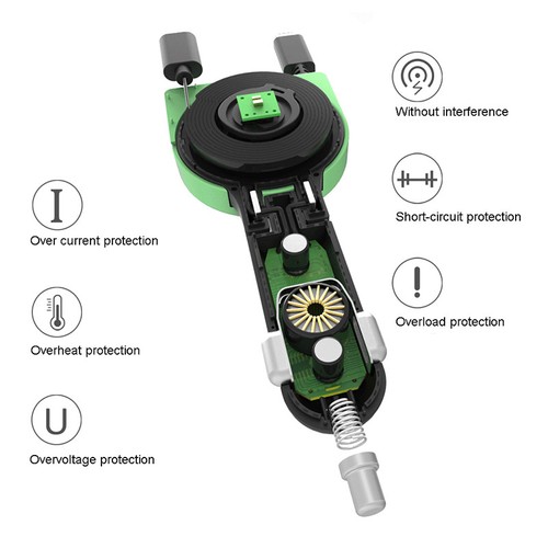 3 In 1 Retractable 8 pin & Micro USB Car Cable & Charger For iPhone Android - Picture 3 of 3