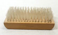 Vtg Soft Brush Shoe Shine Suede Cleaning Wooden Small Mini Brush 4.5"