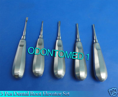 Set Of 5 Dental  Root Elevators #34 #34S #46 #81 #301 Surgical Dental Instrumens