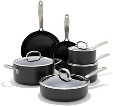 OXO Good Grips Pro Stainless Steel 10-Piece Cookware Set Black