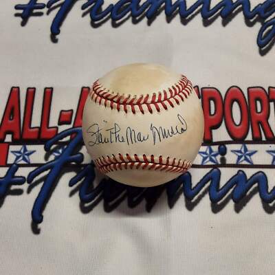 Stan Musial Authentic Signed Baseball Autographed with Inscription JSA- R2