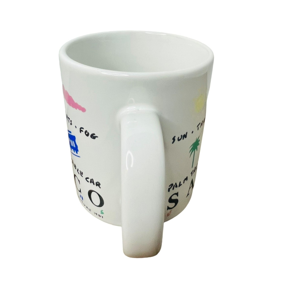 Luke-A-Tuke Multicolored 14 oz. San Francisco CA Pastel Coffee Cup