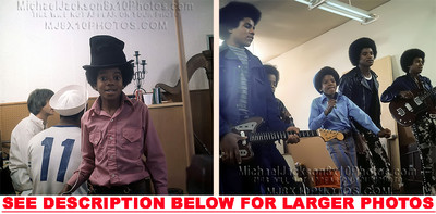 MICHAEL JACKSON 10YEARS OLD IN STUDIO 2xRARE PHOTOS