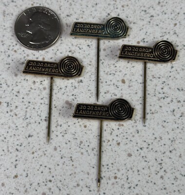 Lot of 4 JO JO DROP LANGENBERG Candy Dutch VTG Stick Pin Badge Pins #49257