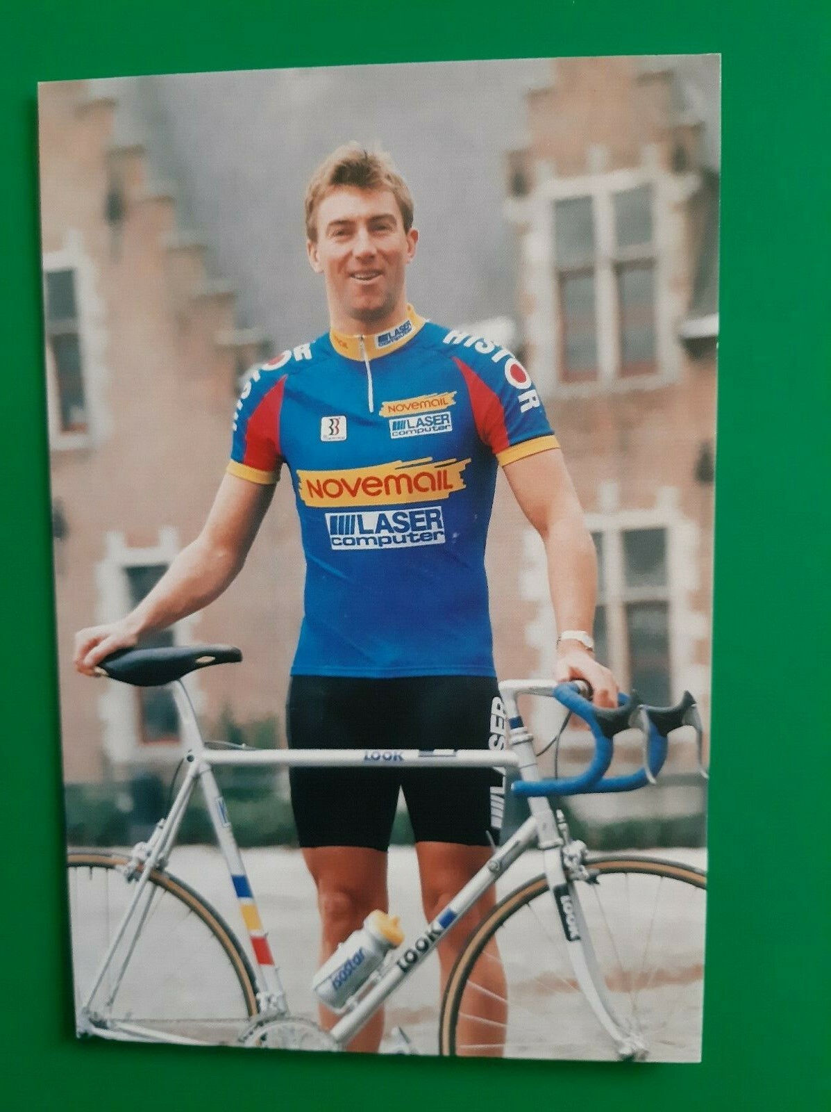 Maillot Cycliste Vintage Novemail Histor Laser Computer 1993 – Biemme – Taille XXL