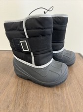 Cat  Jack Toddlers Dane Waterproof Winter Boots Sz 5 Black Thermolite Insulated
