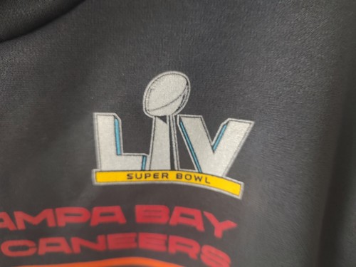Tom Brady NFL Tampa Bay Buccaneers Super Bowl LV Pullover Hoodie Large Fanatics - Picture 2 of 5