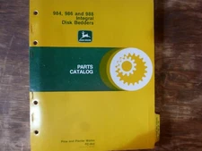 John Deere 984 986 988 Integral Disk Bedder Parts Catalog Manual Book PC-992