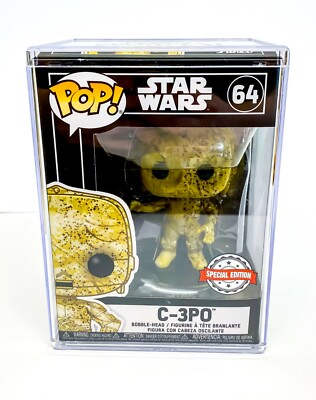 Star Wars - C-3PO Futura SE Funko Bobble-Head 64 mit Hard Stack Weihnachten