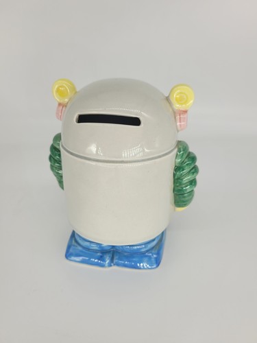 Ceramic Robot Moneybox St Michael Money bank Retro 1986 Kids Childs Money Box - Picture 3 of 7