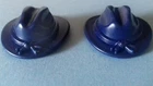 PLAYMOBIL Western - @ 2 blue-dark blue-strap cowboy hats with blue band