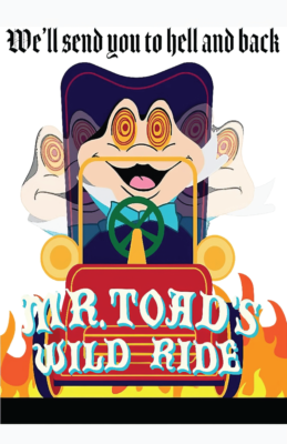 Disney Disneyland Mr Toads Wild Ride Send you to hell NON GLOSSY
