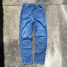 1960s Vintage Wrangler Blue Bell Misses High Wasted Faded Jeans Made In USA 25