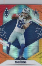 2021 Panini Phoenix Fire Burst #141 Simi Fehoko RC Dallas Cowboys