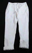 I.N.C International Concepts Women's Cropped Skinny Jeans AC2 White Size 12 NWT 