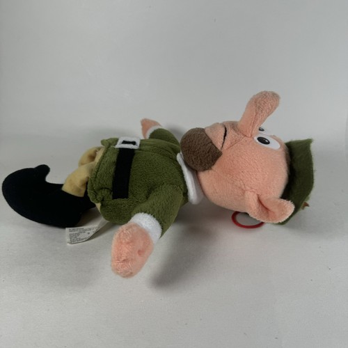 Stuffins Vintage Plush Boss Elf Rudolph Character Green 9" 1999 Stuffed Animal - Picture 7 of 13