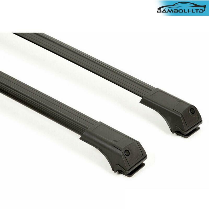 Fits VW TIGUAN 20162019 Roof Rack Cross Bars Rails Alu BLACK SET HIGH