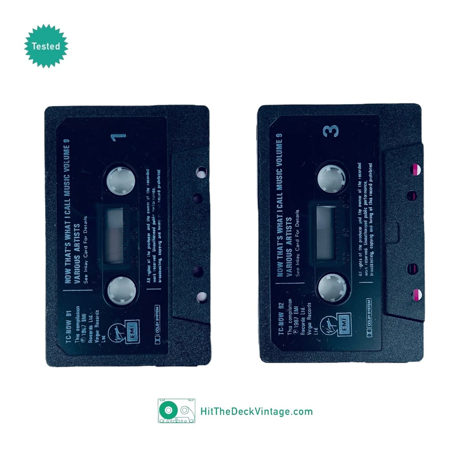 NOW 9 Now That's What I Call Music 9 Cassette Tapes (1987) UK Double TESTED Foto 4 de 4