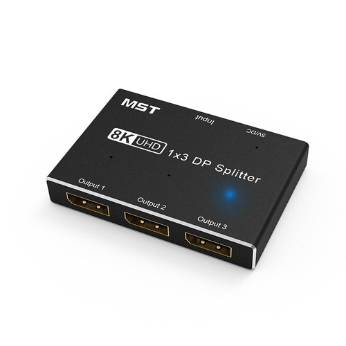 Displayport 1.4 1x3 Splitter 8K@30Hz 4K 