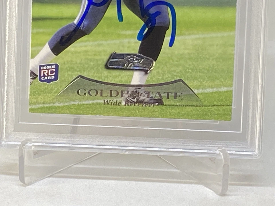 Golden Tate 2010 Topps Prime Auto Rookie BGS BAS Beckett Authentic! Lions GIANTS - Image 4 of 4