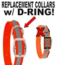 3/4 INCH WIDE X 21 INCH TPU DAYGLOW DOG COLLAR, No Smell waterproof