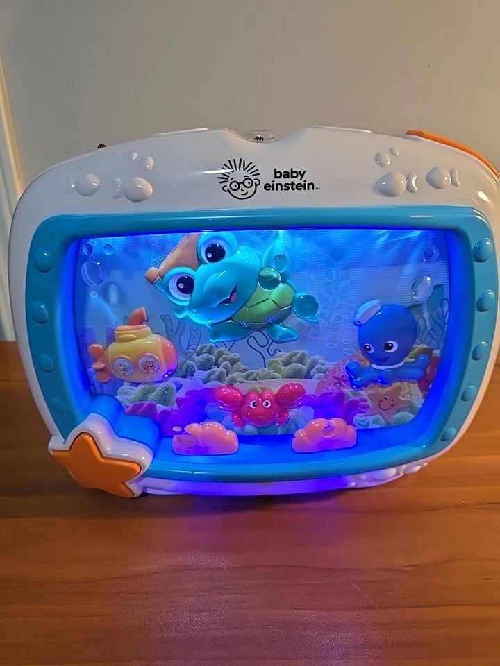 BABY EINSTEIN SEA DREAMS SLEEP SOOTHER MUSIC CRIB  TOY FISH TANK AQUARIUM TESTED - Image 3 of 4