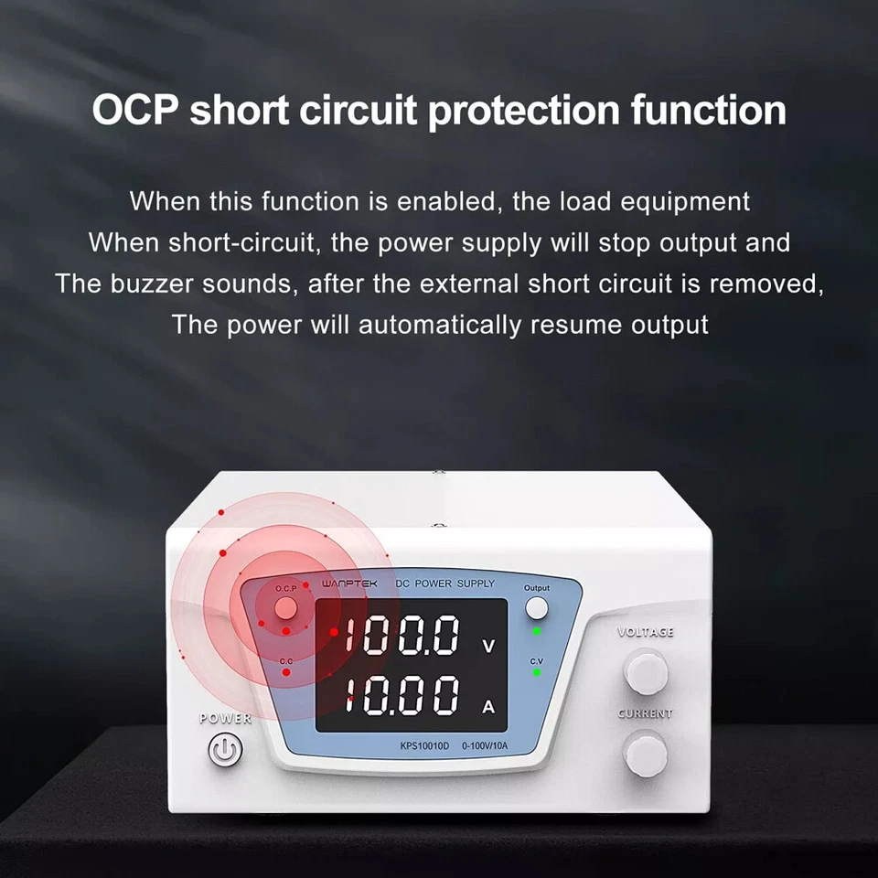 0-100/150/200/300V 0-3A 5A 10A Lab Adjustable DC Bench Power Supply Variable us - Image 2 of 4
