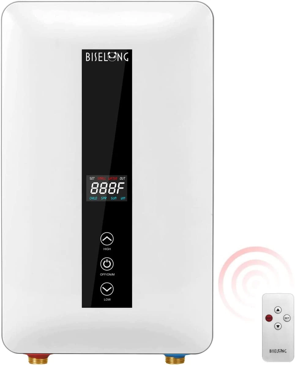 Tankless Water Heater With Battery BackupEndless Hot Water Assurance